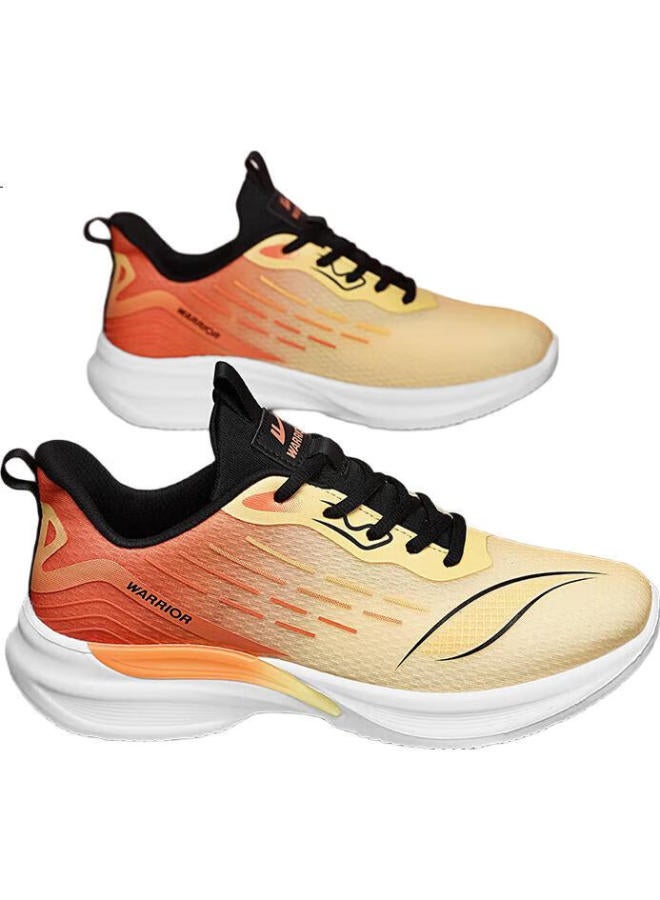 Pull Back Warrior Official Men'S Sports Shoes Men'S Trendy All-Match Shoes Men'S Lightweight Flying Woven Shoes Orange 43 - Image 2