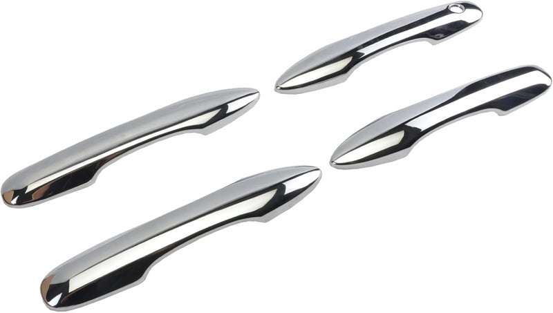 BENXUTO Door Handle Cover Trim Compatible with Toyota Camry 2018-2025 /Corolla 2019-2025 /Avalon 2019-2022 /Pruis Hatchback 2016-2024 Car Accessories Exterior Door Handles without Smart Key Holes Chrome ABS - Image 5