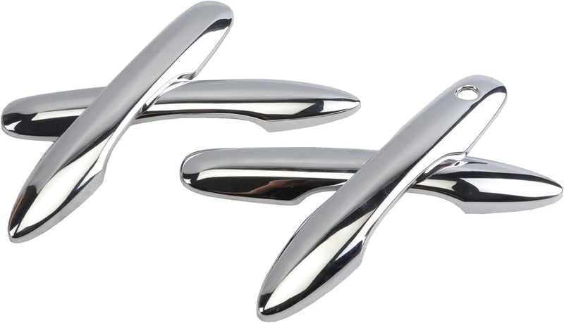BENXUTO Door Handle Cover Trim Compatible with Toyota Camry 2018-2025 /Corolla 2019-2025 /Avalon 2019-2022 /Pruis Hatchback 2016-2024 Car Accessories Exterior Door Handles without Smart Key Holes Chrome ABS - Image 3