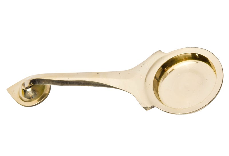 Bhimonee Decor 1-Inch Pure Brass Aarti Diya – Traditional Deepak for Pooja, 140g - Image 2