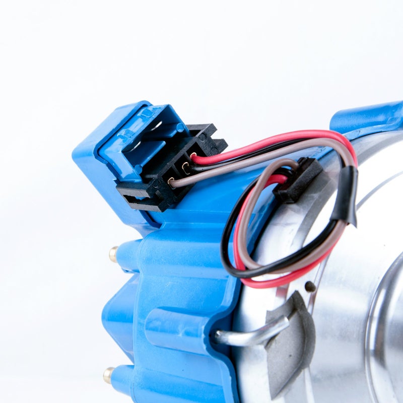 MAS Ignition Distributor w/Cap & Rotor Compatible with Ford 351C 351M 400 460 HEI 65,000 Volt Coil KA-1046013 PE332U JM6506BL 351CBLHEI0 (BLUE) - Image 4