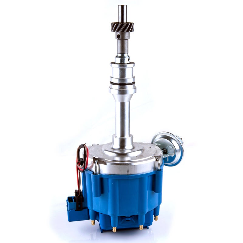 MAS Ignition Distributor w/Cap & Rotor Compatible with Ford 351C 351M 400 460 HEI 65,000 Volt Coil KA-1046013 PE332U JM6506BL 351CBLHEI0 (BLUE) - Image 5