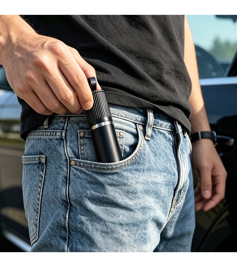 Car Safety Hammer With Tungsten Steel Drill Glass Breaker Compact Portable Emergency Escape Tool For Sudden Situations - Image 5
