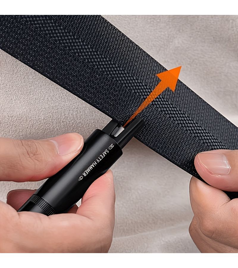 Car Safety Hammer With Tungsten Steel Drill Glass Breaker Compact Portable Emergency Escape Tool For Sudden Situations - Image 3