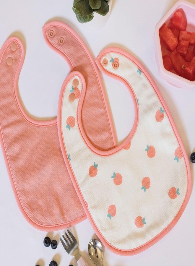 تايني توينكل مرايل تيني توينكل لإطعام الأطفال - عبوة من 8 قطع - مرايل مقاومة للماء وماصة للعاب الأطفال (عبوة من 8 قطع بنقشة بنات) - Image 2