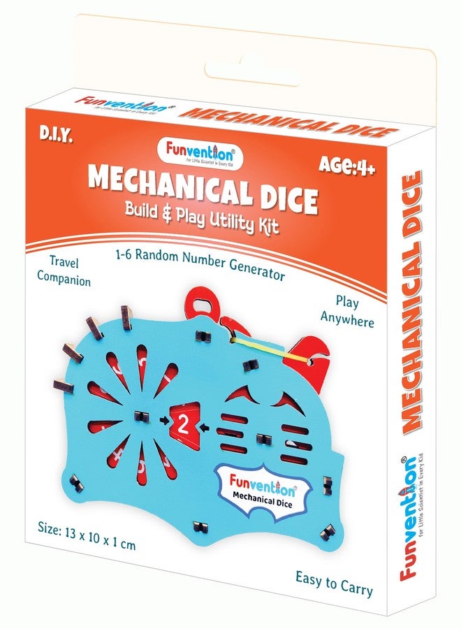 Funvention DIY Mechanical Dice (1 to 6) Random Number Generator - Board Game Companion - Image 1