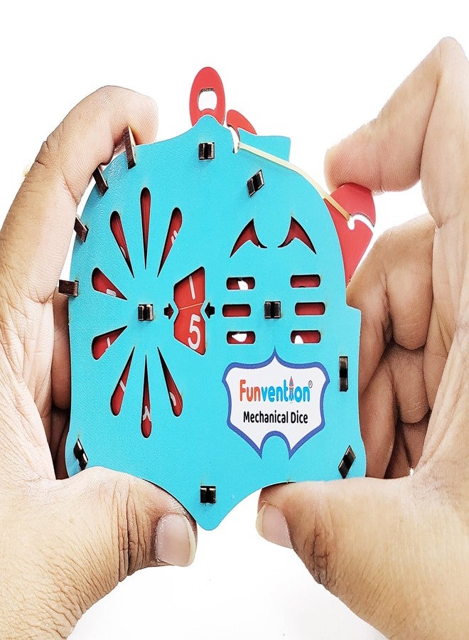 Funvention DIY Mechanical Dice (1 to 6) Random Number Generator - Board Game Companion - Image 3