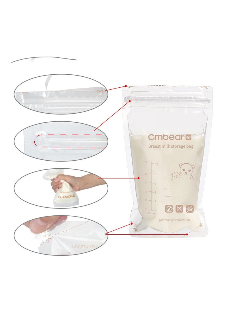 Cmbear 30 Piece portable breast milk preservation bag storage bag 220ml  - Image 4