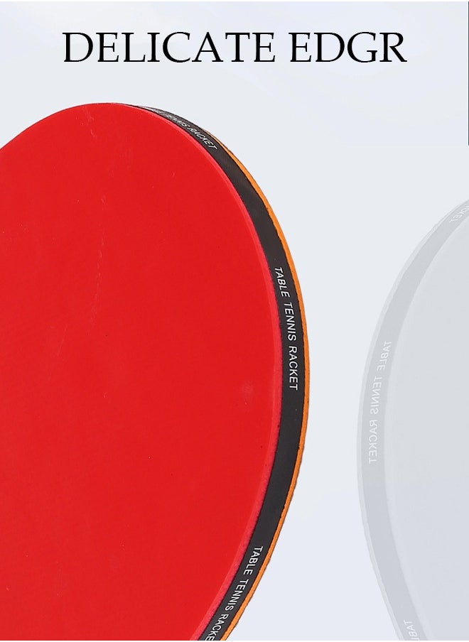 Nariele Ping Pong Paddles High Performance Sets with Premium Table Tennis Rackets 3-Star Ping Pong Balls Compact Storage Case Ping Pong Paddle Set with a Storage Bag 2 Ping-pong Bats and 3 Ping-pong Balls - Image 4