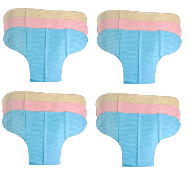 MammaChamp Reusable Plastic Diapers Cover/Waterproof Pants Worn Over Diapers/Unisex Newborn Washable Plastic Nappy Cover, Multicolour, Pack Of 6 - Image 4
