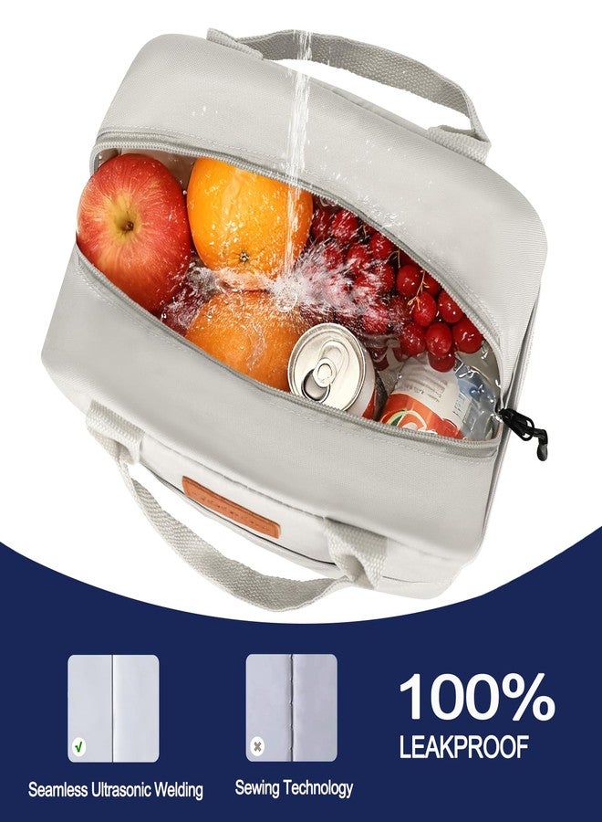 Goloni Insulated Lunch box for Women Men,10L Large Capacity Leakproof Lunch Tote, Lightweight Reusable Lunch Bag with 3 Pockets for Work, Office, Travel, Picnic - Image 3