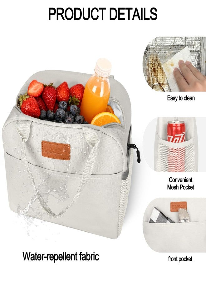 Goloni Insulated Lunch box for Women Men,10L Large Capacity Leakproof Lunch Tote, Lightweight Reusable Lunch Bag with 3 Pockets for Work, Office, Travel, Picnic - Image 2