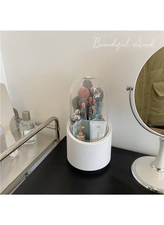 360° rotating makeup brush organizer – stylish and functional design for organizing brushes and makeup tools. Made from premium imported acrylic, featuring 7 compartments and smooth 360° rotation for easy access. Available in trendy colors, perfect for your vanity. - pzsku/ZEC2E6E734BB7BA3A3399Z/45/1747431478/5951720c-8478-4281-925d-af3a309e9af6