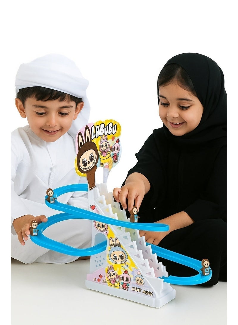 Toys R Us Labubu Climbing Stairs Toy for Kids – Automatic Moving Activity Toy for Toddlers with Light & Music – 3 Piece Climbing Duck - Image 4