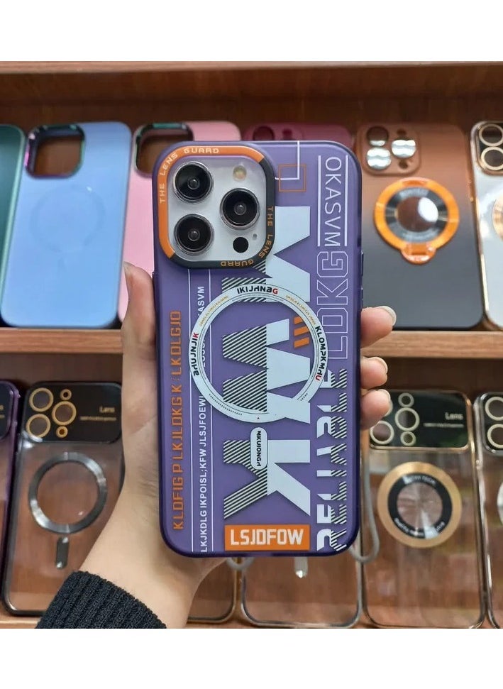 LEEKA - iPhone 14 Pro LEEKA M2 Matte Magnetic Case frosted Back Cover Ultra Case for iPhone 14 Pro (Purple) - Image 1