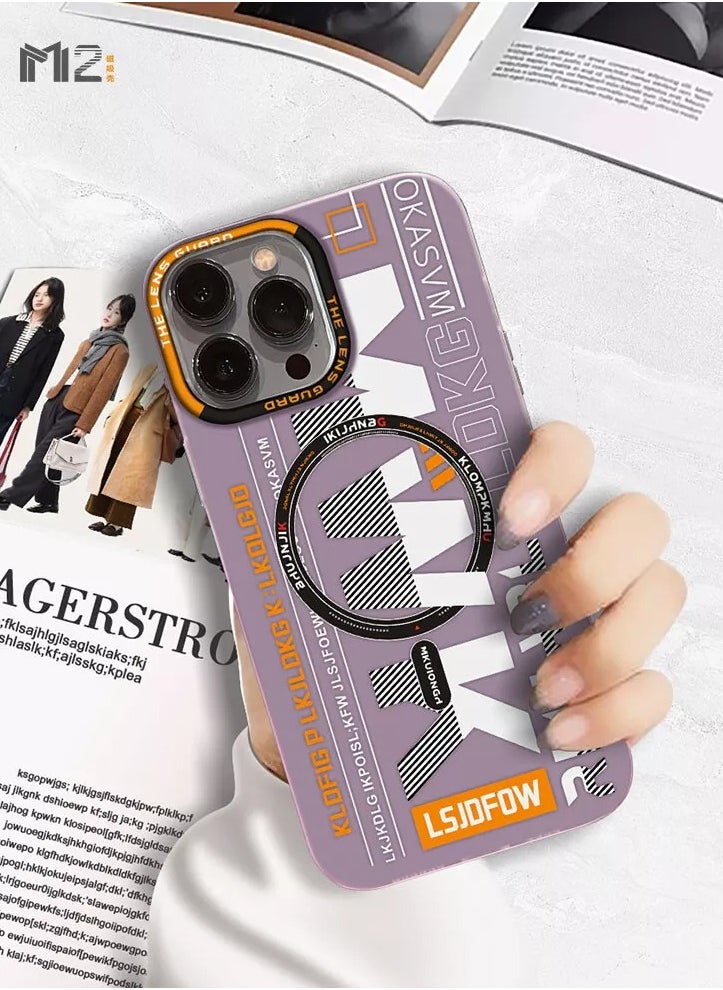 LEEKA - iPhone 14 Pro LEEKA M2 Matte Magnetic Case frosted Back Cover Ultra Case for iPhone 14 Pro (Purple) - Image 1