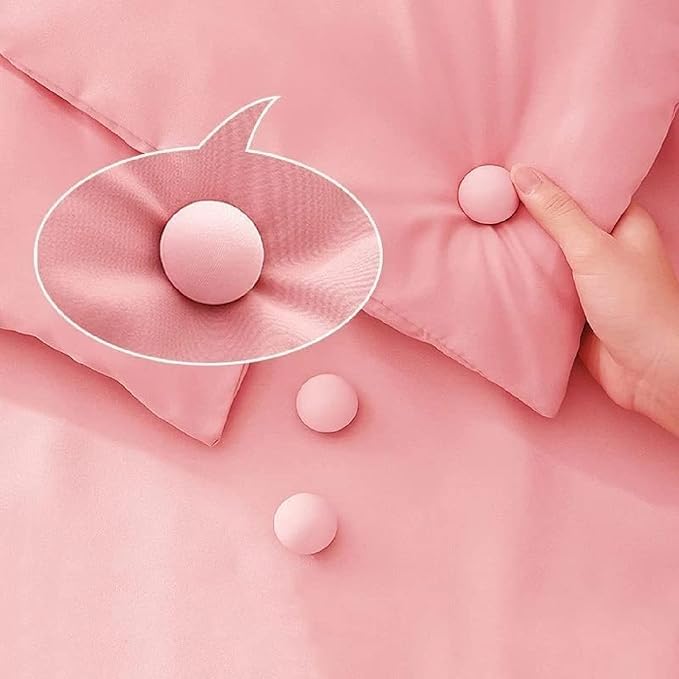 PEESTI Pink Mushroom Shape Duvet Clips NonSlip Cover Fixator Comforter Quilt Holder with OneKey Unlock for Blanket Bed Sheet Curtain Pack of 12 - Image 3