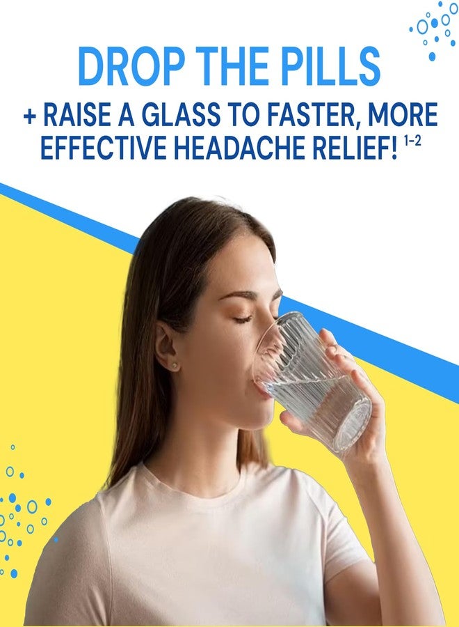 Blowfish for Headaches | Maximum Strength Effervescent Pain Relief Tablets - Treats Headaches Fast, 2X Faster Than Pills - Lemon Flavor (1 Pack) - Image 5