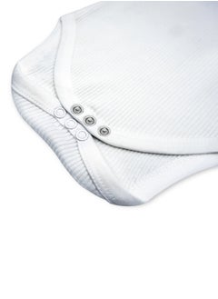 Babies Basic BabiesBasic Super Combed Cotton, Sleeveless Printed Bodysuit, for New Born to 24months. Set of 3, White  - Image 4