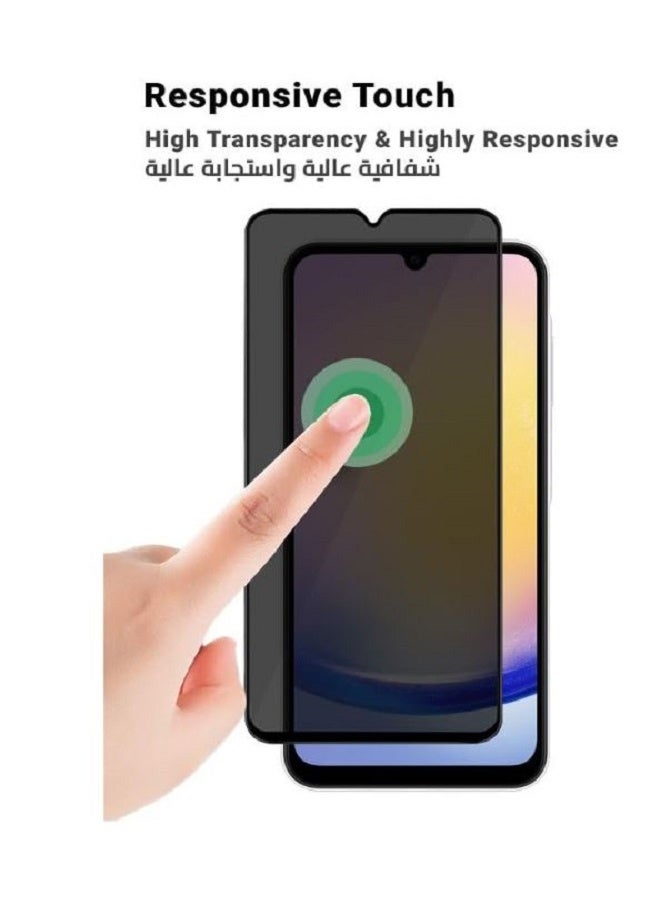 Assertive Privacy Tempered Glass Screen Protector for the Samsung Galaxy A13. Protect your device with confidence! - Image 2