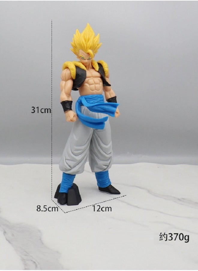 HALAMODO Dragon Ball Super Saiyan Blond haired Gogeta Figure Model Ornament  - Image 1