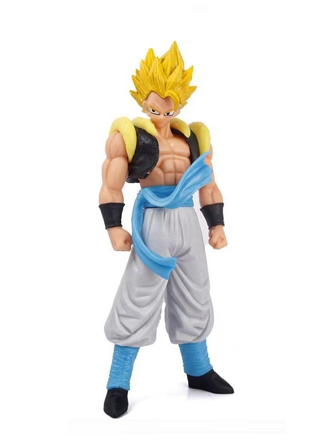 HALAMODO Dragon Ball Super Saiyan Blond haired Gogeta Figure Model Ornament  - Image 2