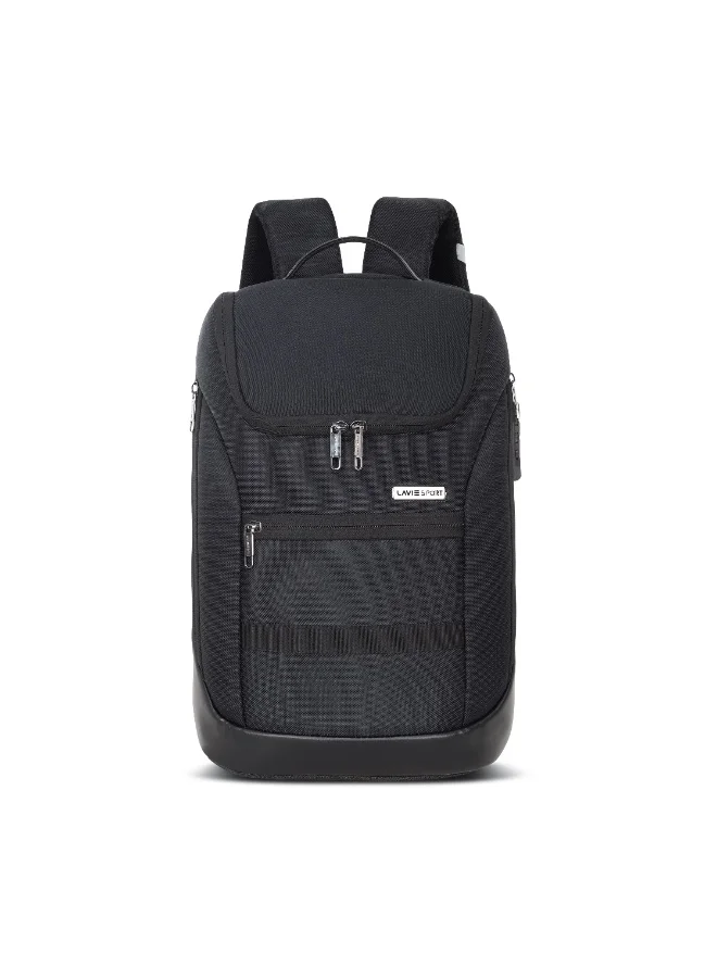 Lavie Sport Emperor25 24L Anti-theft & Laptop Backpack For Men & Women  |Boys & Girls (Black)