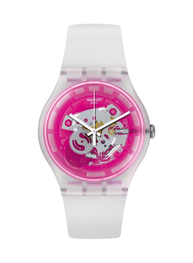 Swatch ساعة يونيكس بلاستيكية كوارتز PINKMAZING - Image 1