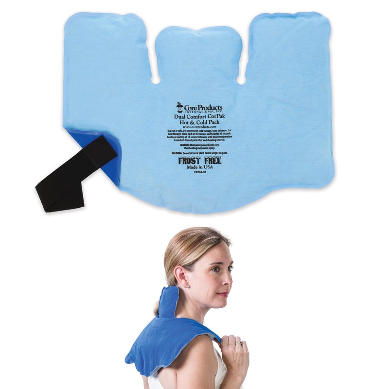 Core Products Dual Comfort CorPak Reusable hotCold Pack for Knee Back Shoulder or Ankle Pain Use hot or Cold Made in USA Size 11 x 15