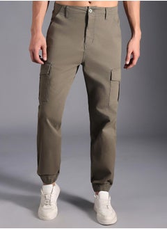 HIGH STAR Men Light Olive Trousers  - Image 4