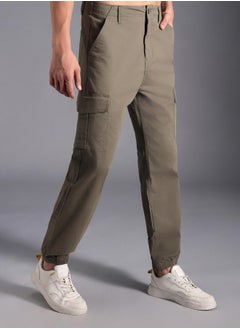 HIGH STAR Men Light Olive Trousers  - Image 3