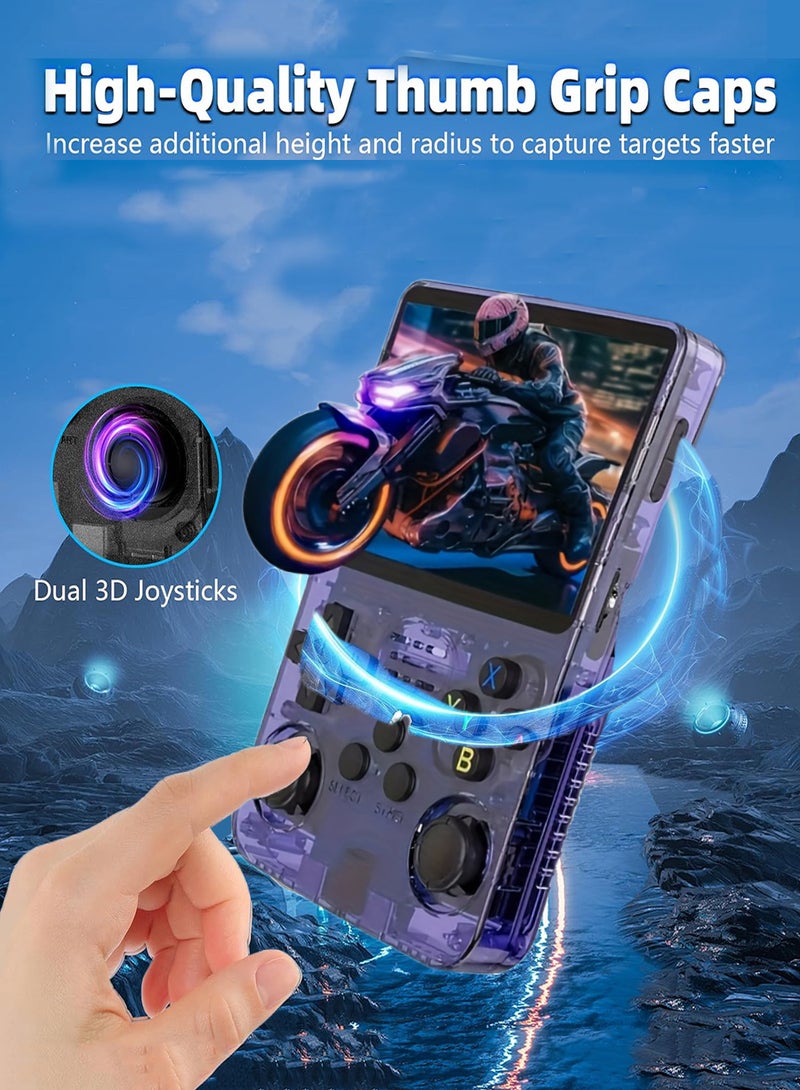 EzzySo R36S Handheld Game Console 3.5 Inch IPS Screen Open Source Linux System R36S Game Console 64G TF Card 10+ Emulator Consola R36S with dual 3D joysticks for boys and girls - Image 4