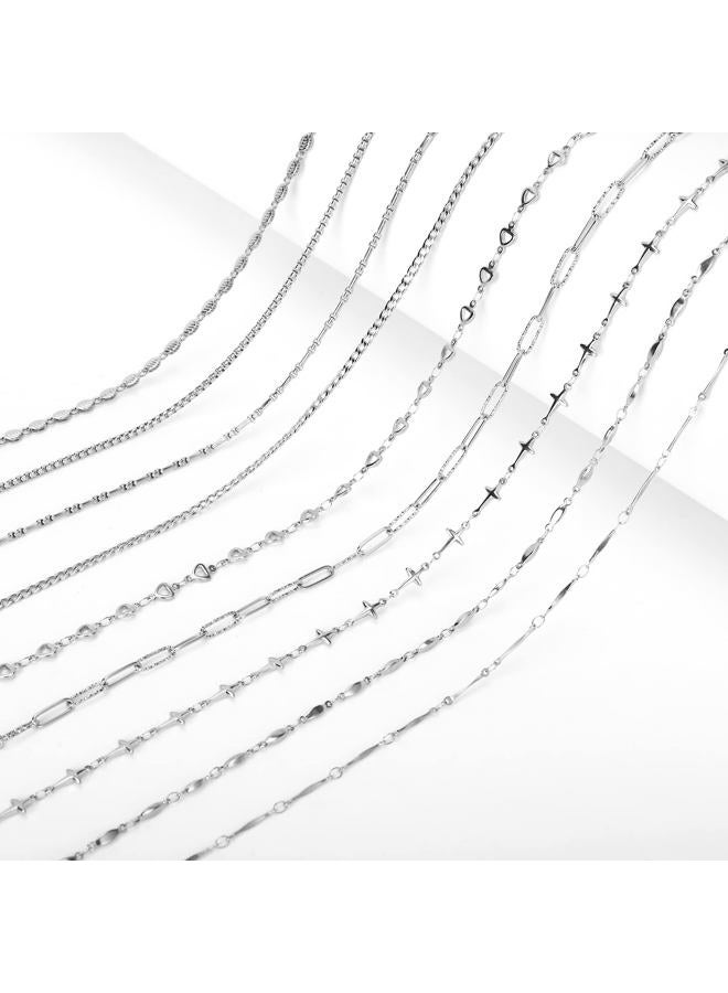 Hongeely Eyeglass Chain Silver Stainless Steel Handmade Necklace for Reading Glasses Sunglass Beaded Chains for Men Women (（Love Heart + Red beads）handmade chain（A）) - Image 5
