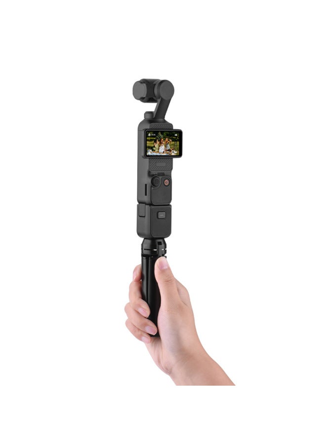 Generic Suitable For Dajiang OSMO POCKET 3three Tripod Head Fixed Bracket Sports Camera Stable Clip Accessories-Color:Small Metal Tripod  - Image 4