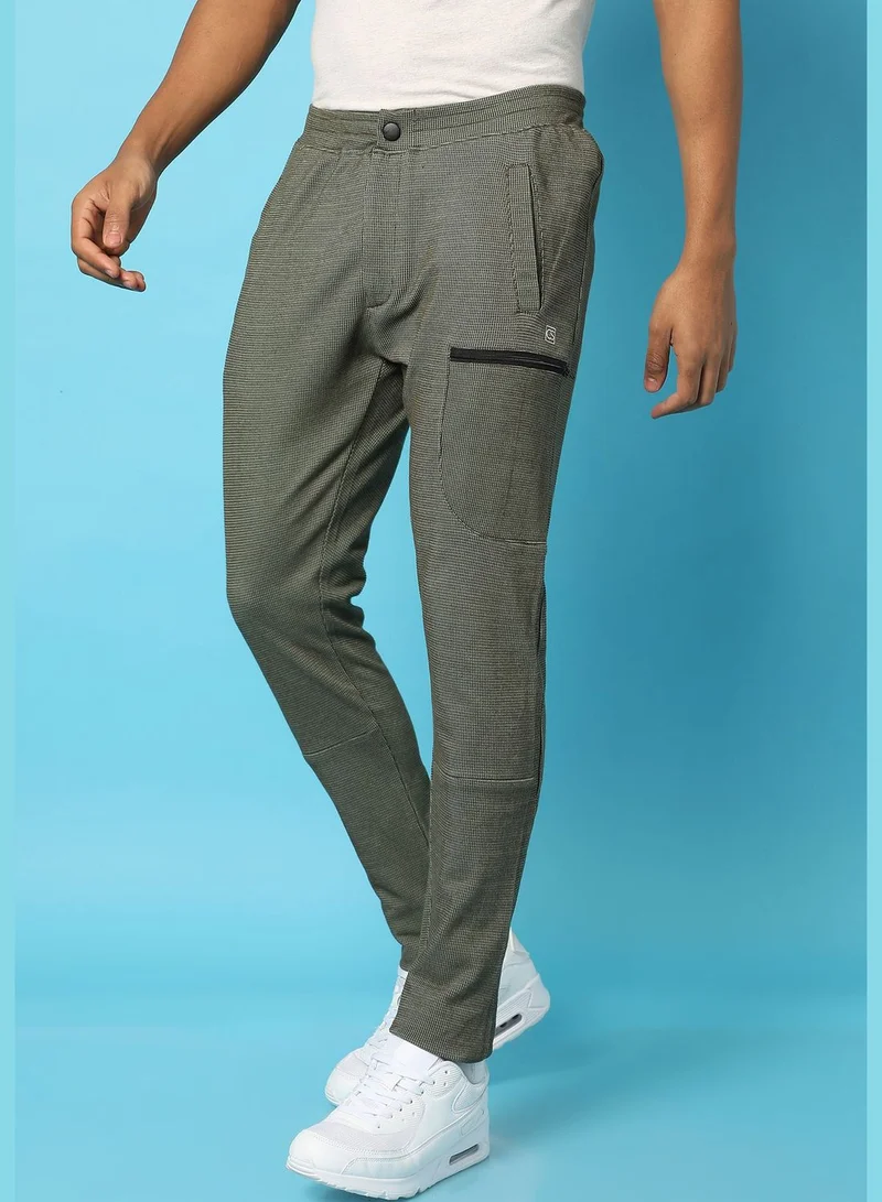 Campus Sutra Men’s Solid Track Pants Regular Fit For Casual Wear