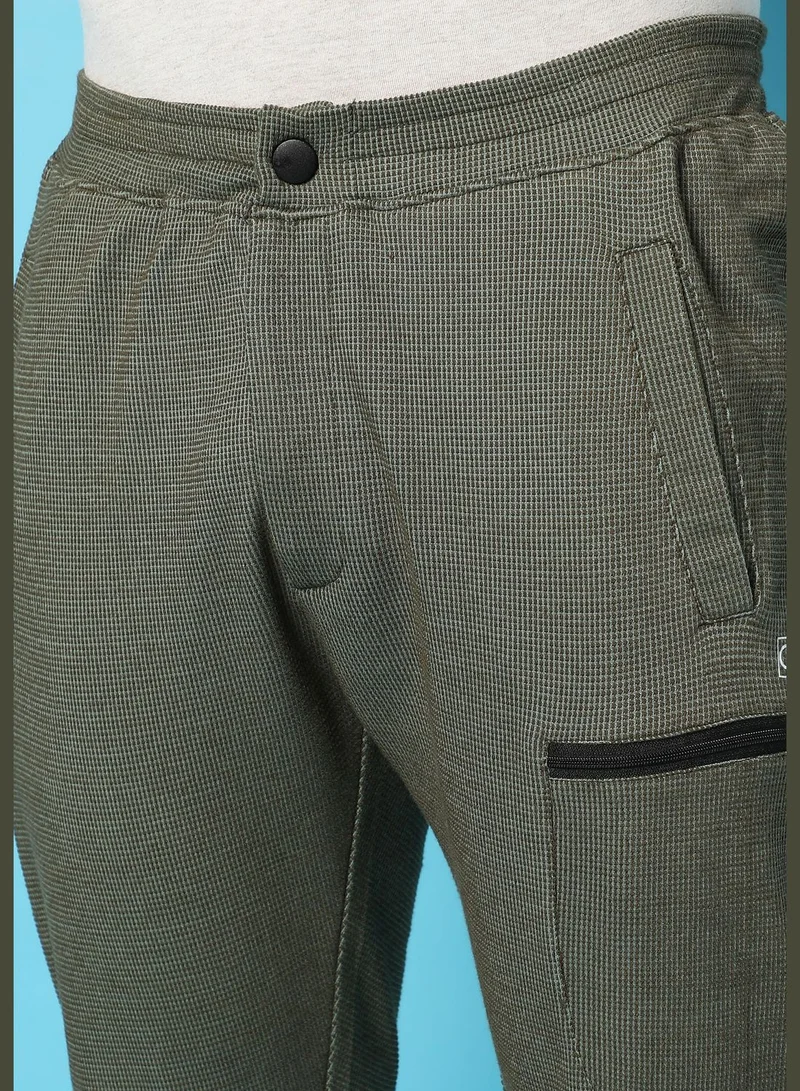 Campus Sutra Men’s Solid Track Pants Regular Fit For Casual Wear