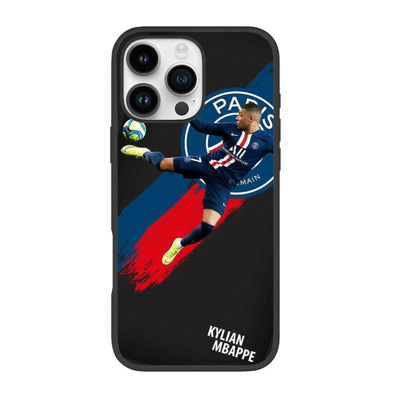 Silk Route Kylian Mbapp Design Mobile Back Cover for Apple iPhone 15 Pro Max Multicolor