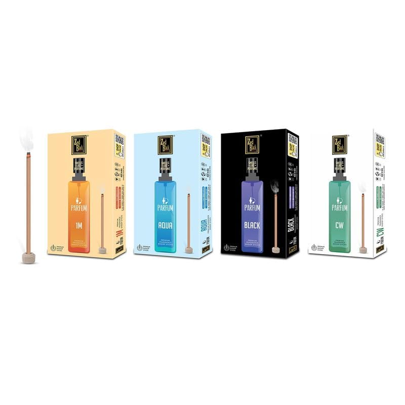 Zed Black Premium Fragrance Bamboo Less Dhoop Incense Sticks Pack of 12 (4 * 3) for Everyday Use - Aroma Incense Sticks (20 Sticks of 7.5 cm per Pack) - Image 2