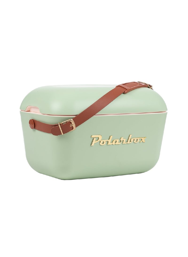 Polarbox 12 Liters Classic Cooler Box Olive - Green |Ice Box for Beach, Picnic & Party | Convertible Lid | Lunch Box | thermal cooler box | Ice Cooler Box  - Image 1