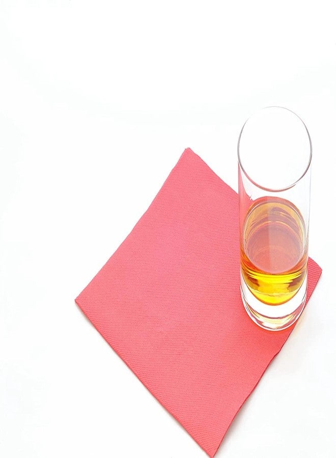 Perfect Stix مناديل كوكتيل حمراء مثالية 3 طبقات قابلة للتخلص منها، مناديل مشروبات حمراء مثالية لحفلة عيد الميلاد، الزفاف، أو الاستخدام اليومي، 5” × 5” مناديل حفلات 3 طبقات، عبوة من 100 حبة حمراء. - Image 1