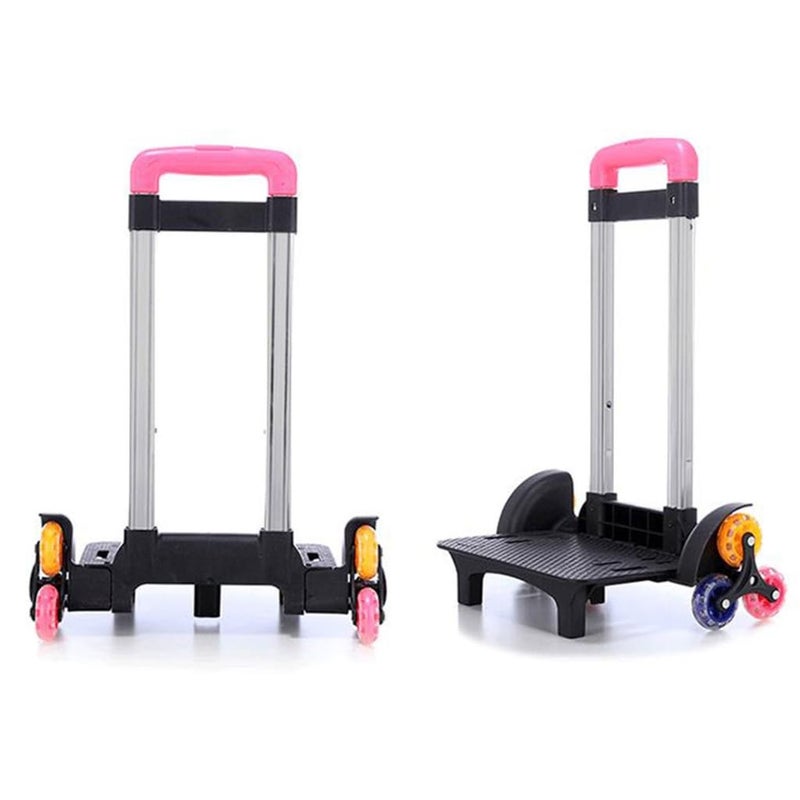 Crystal Wheel Sky Bl 6 Wheel Foldable Backpack Trolley Cart For School Pet Travel - Image 5