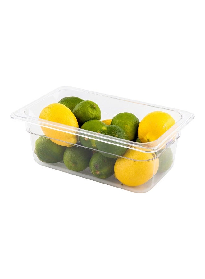 Restaurantware 4 Inch Deep Food Pans, 1 1/4 Size Commercial Food Storage Container - Freezable, Break-Resistant, Clear Plastic Cold Pans, Dishwashable, For Kitchens, Restaurants, Or Cafeterias - Image 2