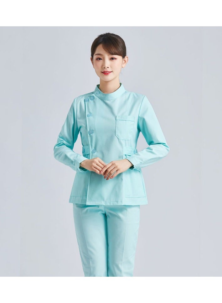 KUYING New Summer Thin Nurse Uniform Split Set Medical Work Uniform - Image 1