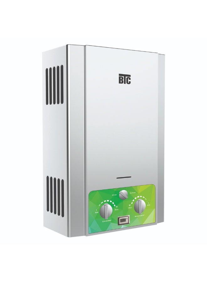 بي تي سي سخان بى تى سى 10 لتر غاز طبيعى بشاحن كهرباء ضمان 3 سنوات - Image 2