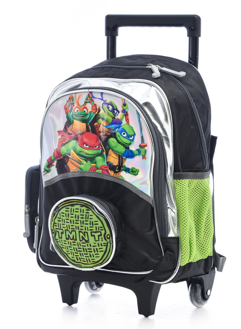 Ninja Turtles School Bag - Trolley Bag with Lunch Bag and Pencil Case - Image 2