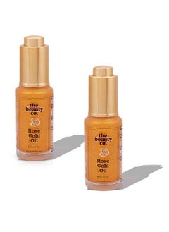 Rose Gold Face Oil 25 Ml (Pack Of 2); Moisturizer ; Mix With Your Makeup ; Primer ; Highlighter ; Made In India