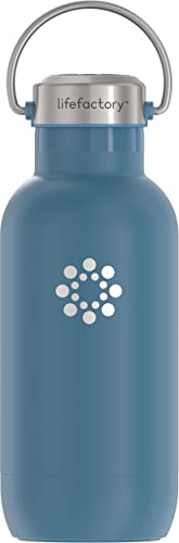 Lifefactory 16Ounce Stainless Steel VacuumInsulated Sport Bottle Dark Denim