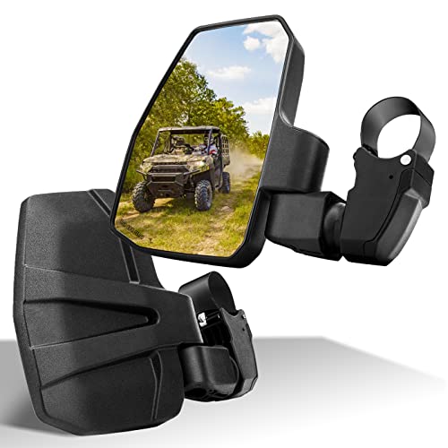 SHEJISI UTV Side Mirrors,You No Longer Need to Adjust by Hand,Innovative Automatic Reset Function,for 1.5"-2.0" Roll Cage,Compatible with Polaris RZR,Can Am Maverick,Honda Pioneer SXS,Kawasaki Mule - Image 1