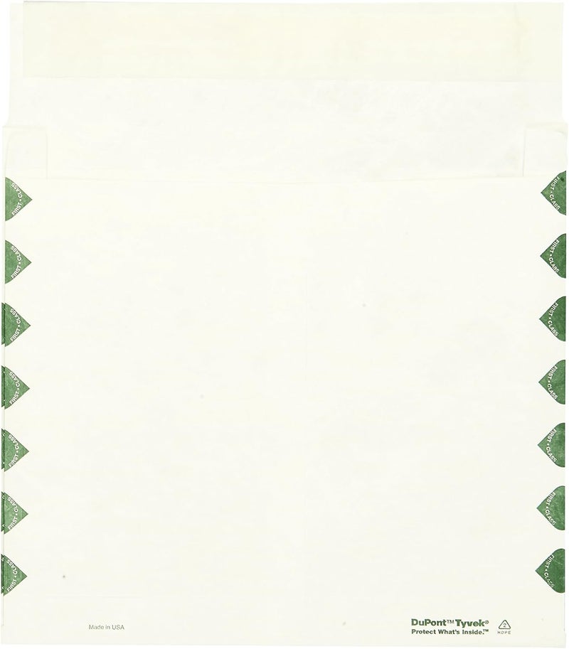Quality Park Survivor R4440 Tyvek Booklet Expansion Mailer, 1st Class, 10 x 13 x 2, White, 18lb, 100/Box - Image 2