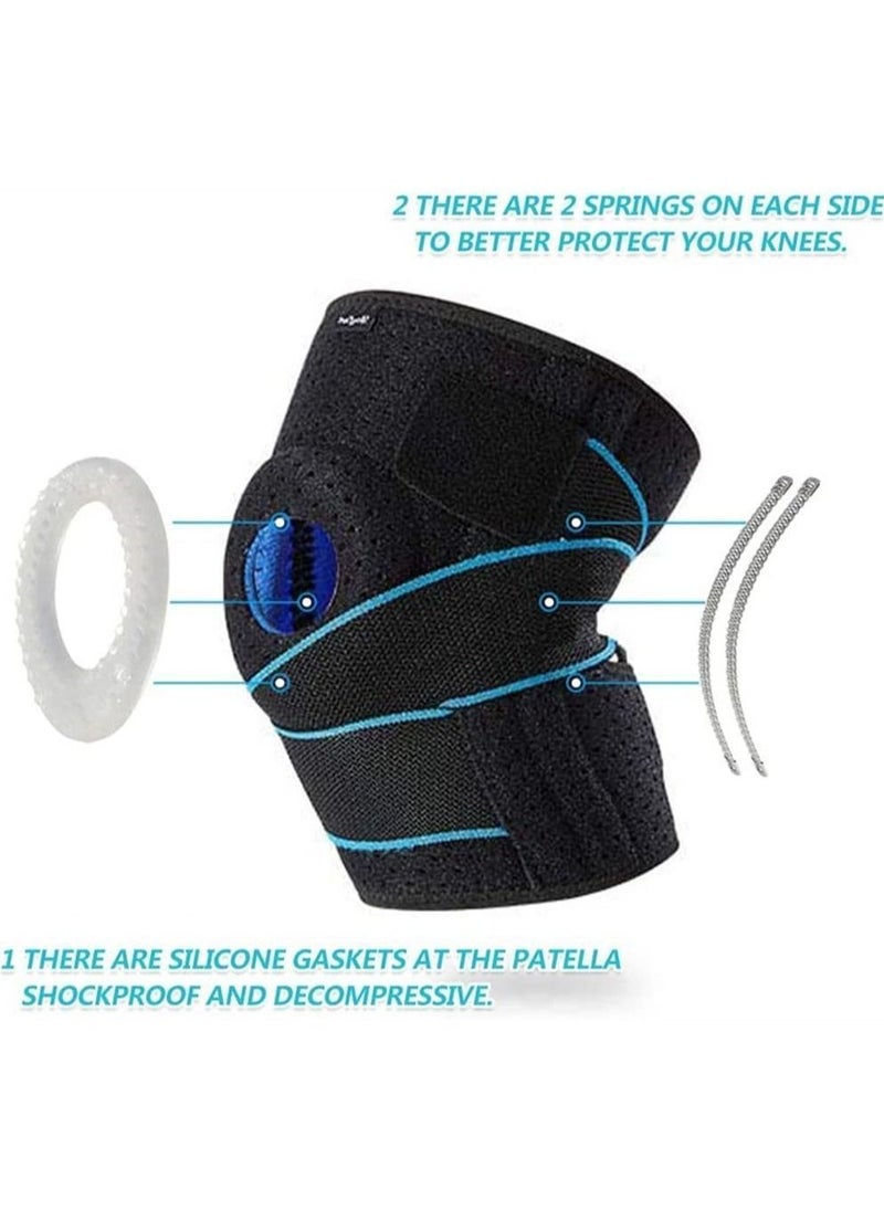 Y&D Knee Brace, Support Brace with Side Stabilizers and Open-Patella Gel Pad Design for Men Women Pain Relief, Arthritis, Meniscus Tear, Injury Recovery  - Image 4